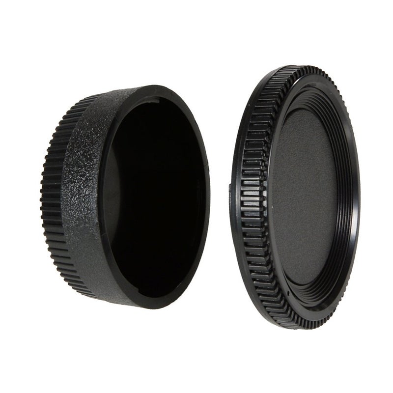 CamDesign Camera Body Cap & Rear Lens Cover for Nikon D3,D4,Df,D300,D300S,D750,D700, D800 D800E,D610,D600,D70,D70S,D80,D90,D3500 D3400,D3300,D3200,D3100,D5600 D5500 D5100,D5200,D5300,D7000,D7100 D7200 - Image 1